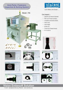 Fasteners Inspection Sorting Machine