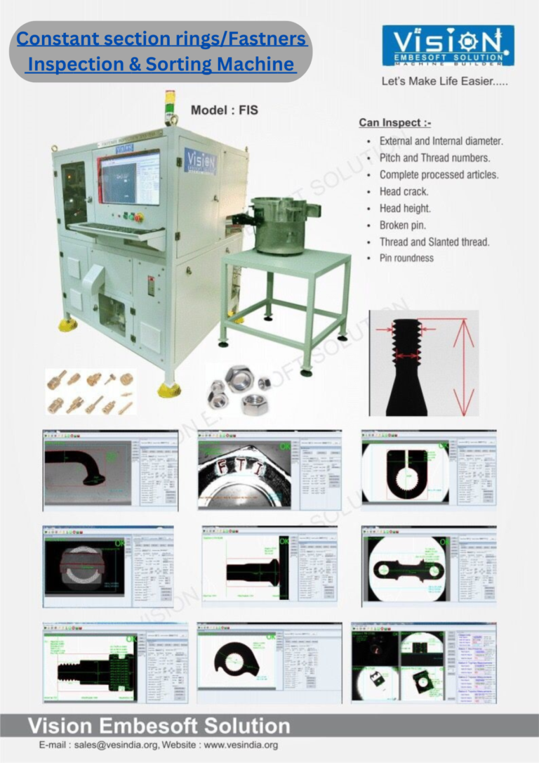 Constant section rings Inspection Sorting Machine