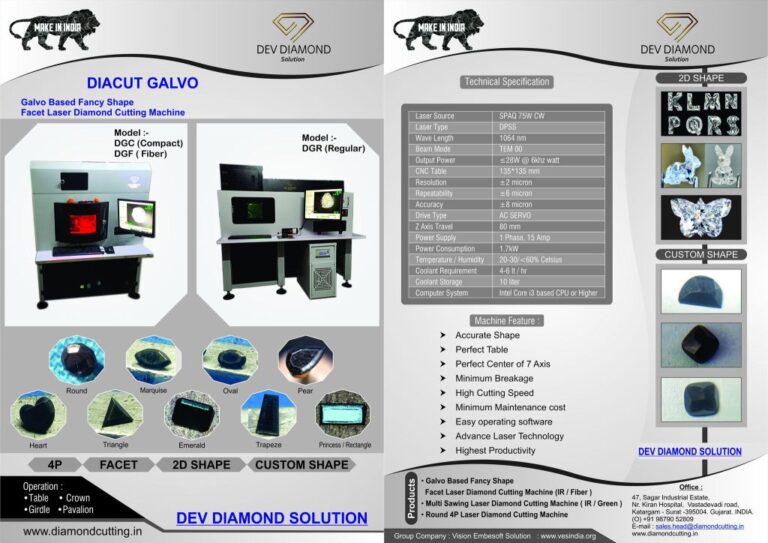 Laser Diamond Cutting Machine for Fancy Diamonds